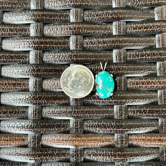 BOHO TURQUOISE & SILVER NECKLACE CHARM - Picture 7 of 7